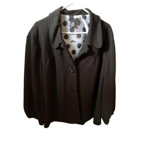 SANDRO Sportswear Black Cropped Blazer Jacket 2X